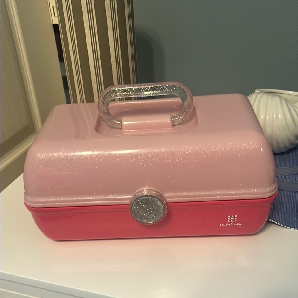 Ulta Beauty Pink and Red Makeup Organizer